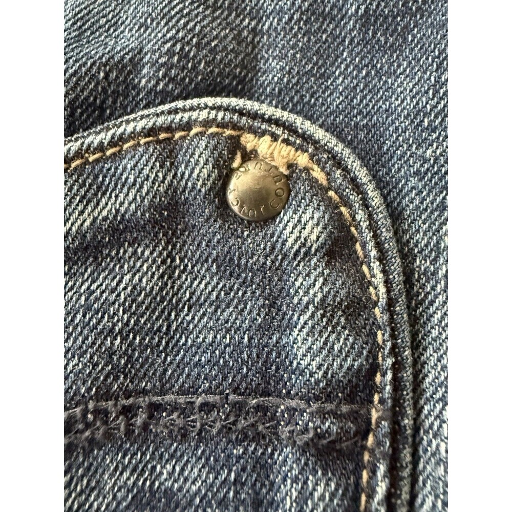 Juicy Couture Vintage Shorts SZ 32 Blue Cut-Off Denim Heart Shaped Pockets USA - Picture 9 of 11